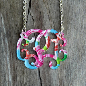 Floating Monogram Necklace